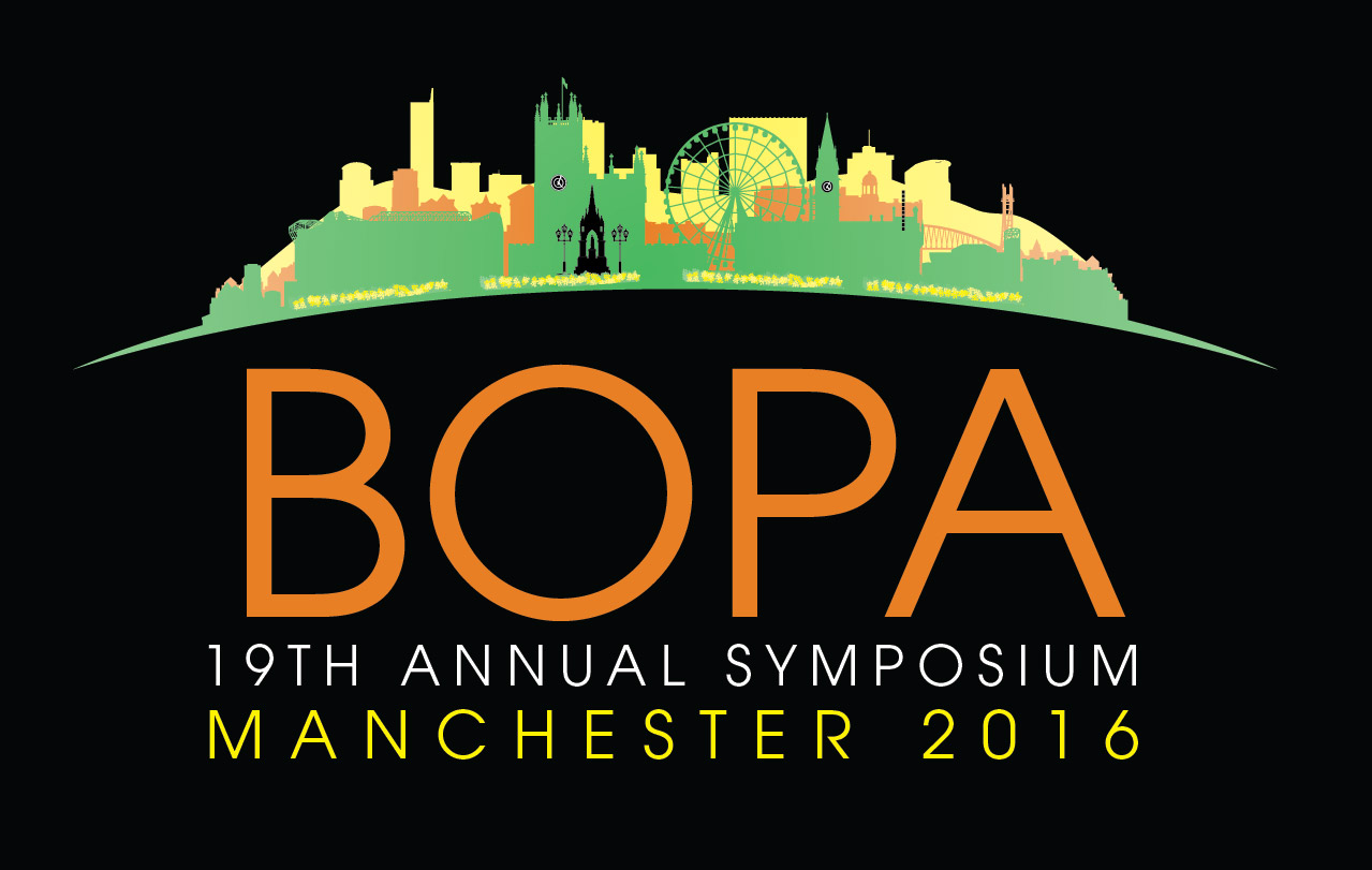 19th Annual BOPA Symposium Manchester 2016 logo