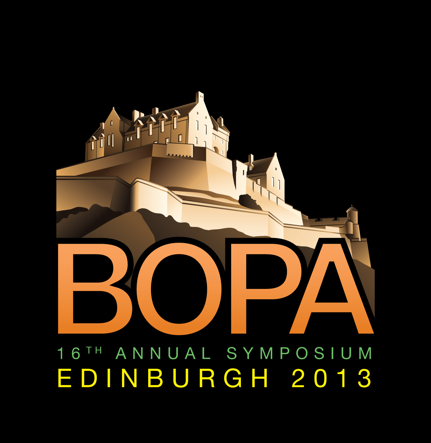 16th Annual BOPA Symposium Edinburgh 2013 logo