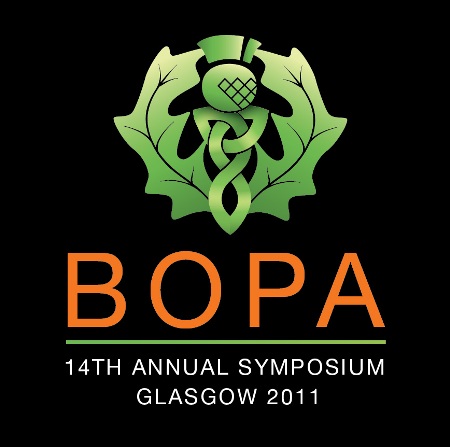 14th Annual BOPA Symposium Glasgow 2011 logo